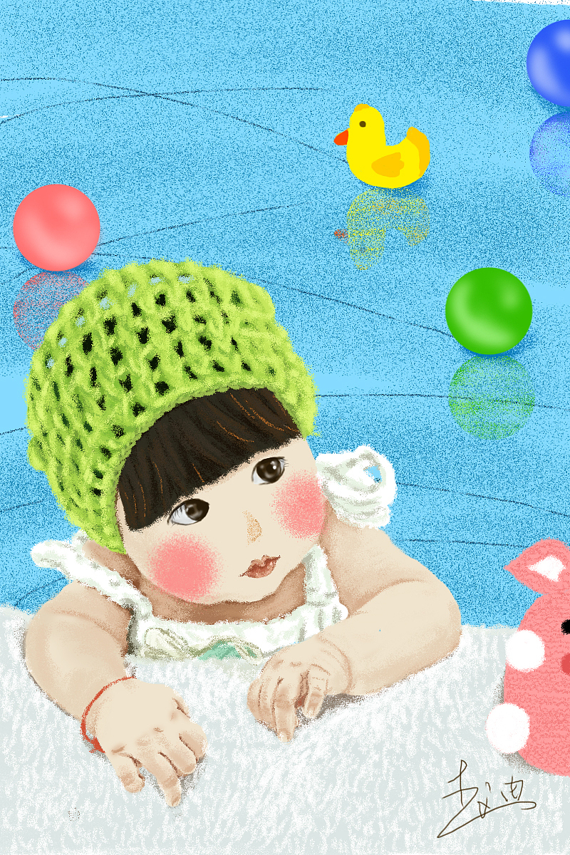 大侄女系列3（图ZMTc5NTI1ODA4） - 儿童插画 - 站酷设计师阿赵画吧原创素材 - 站酷ZCOOL