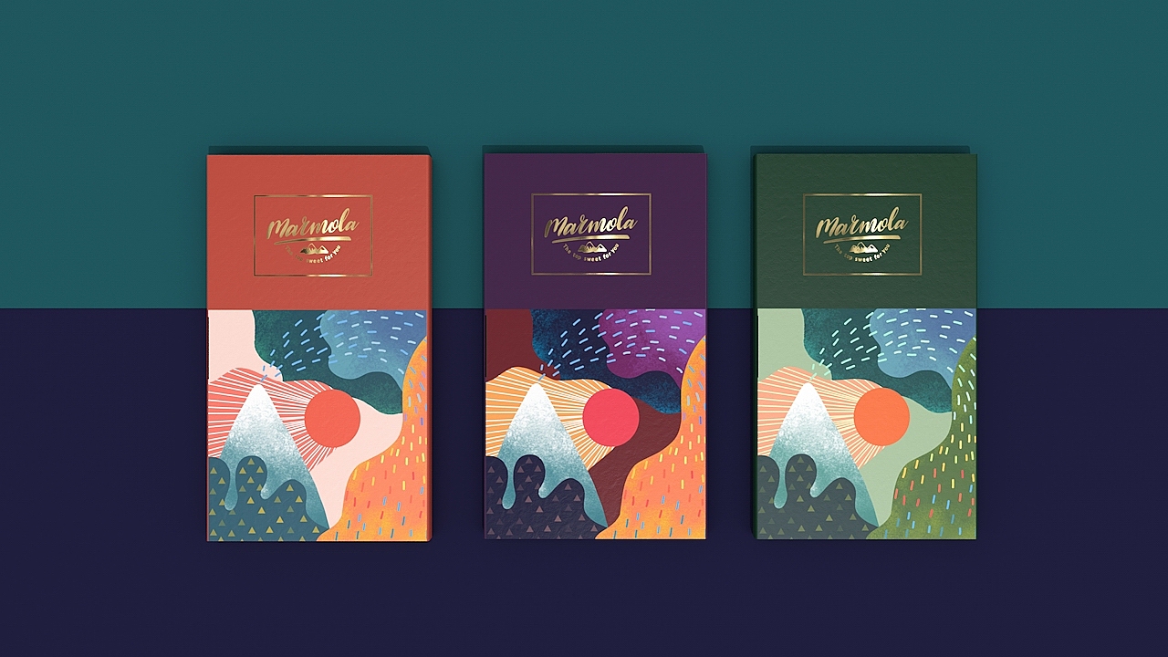 《marmola》手工巧克力品牌包装设计（图ZNjg0MTk1NjA=） - 包装 - 站酷设计师你好大海品牌设计原创素材 - 站酷ZCOOL