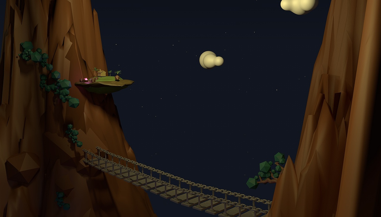 C4D做的一个小场景（图ZNTkzNzkyNTI=） - 场景 - 站酷设计师黑猫警长_zhang原创素材 - 站酷ZCOOL