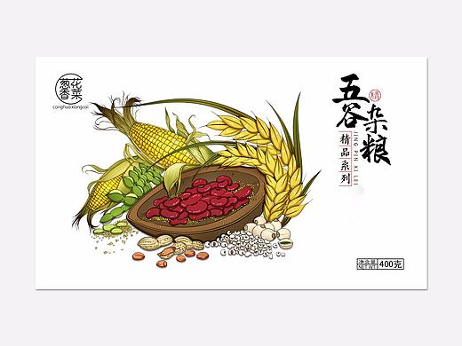 五谷杂粮 插画 食品包装