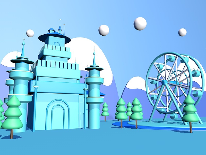 C4D场景（图ZMjEwNjUzMzMy） - 场景 - 站酷设计师喜神晶原创素材 - 站酷ZCOOL