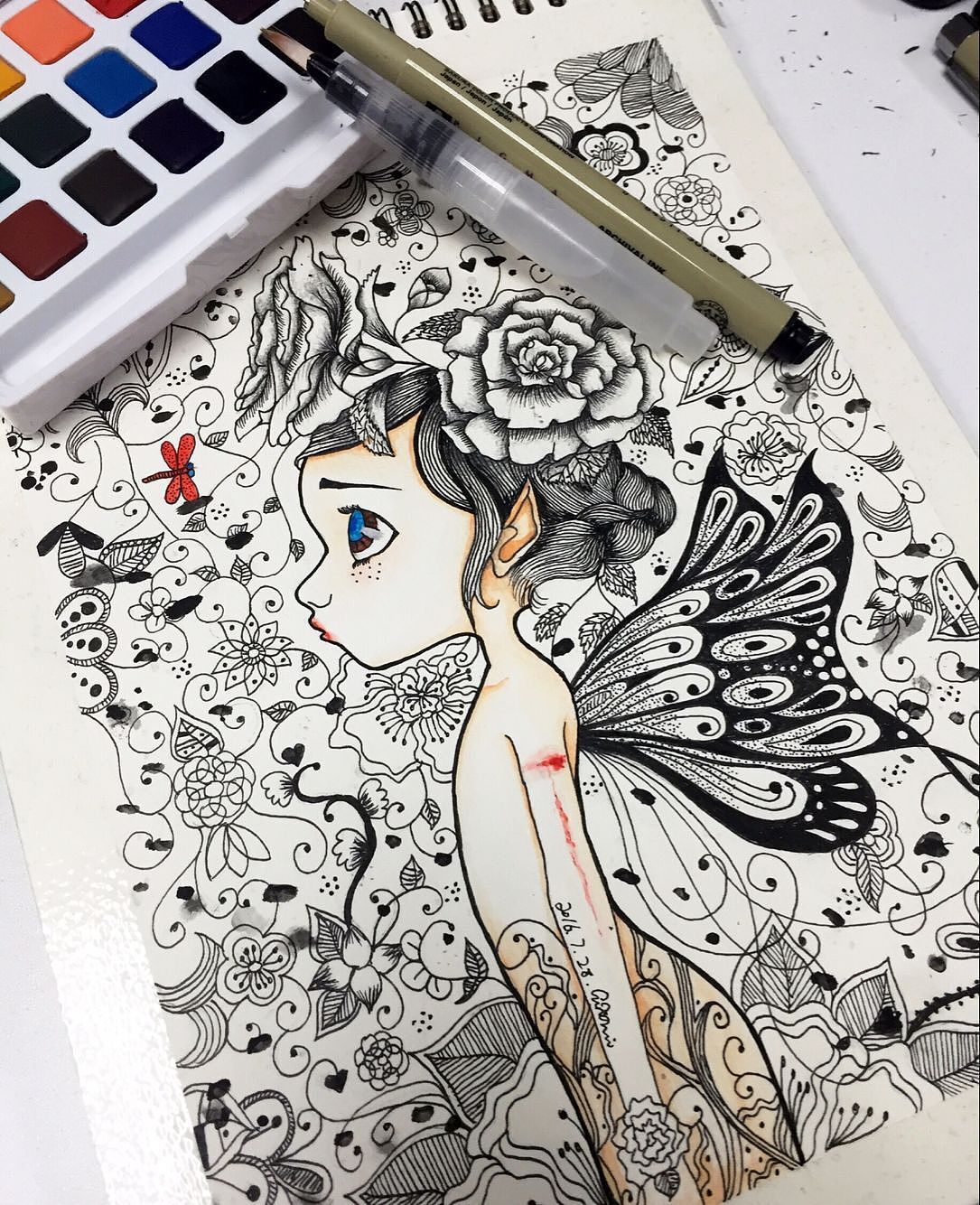 针管笔(2)——精灵