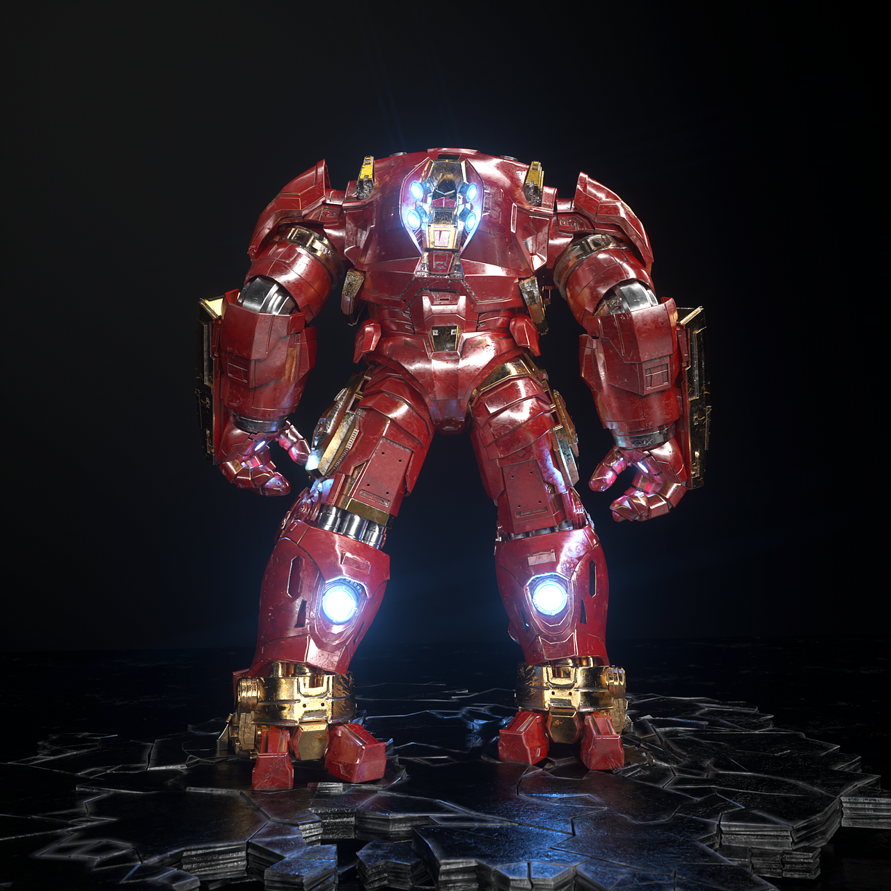 反浩克装甲三维渲染