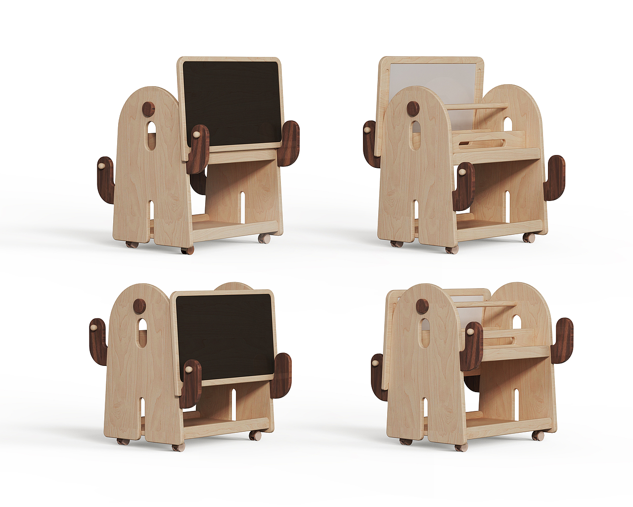 仙人掌绘本架——让收纳与学习变得有趣（图ZMjk0OTMyOTAw） - 生活用品 - 站酷设计师家具设计师Dante原创素材 - 站酷ZCOOL