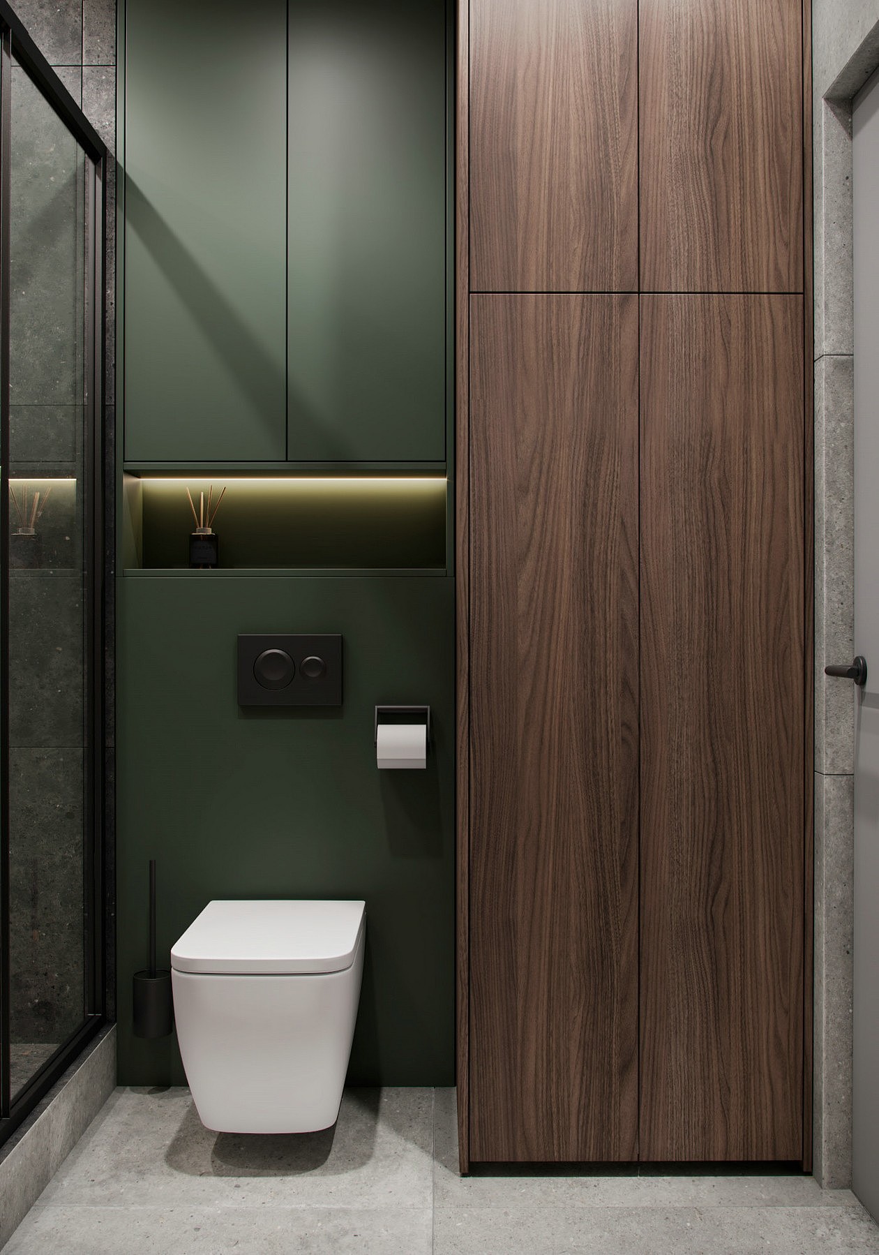 绿色系公寓设计,轻触舒适浪漫的居住空间