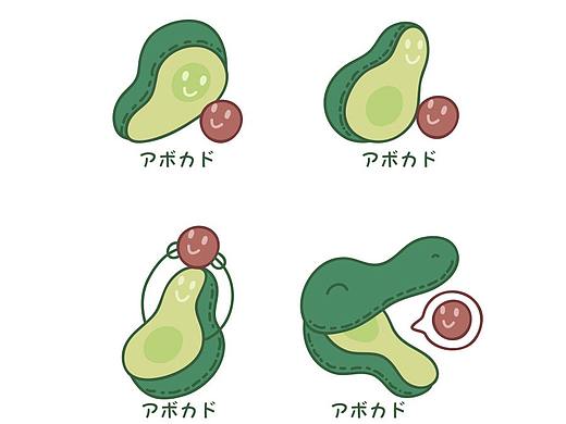 水果图案牛油果