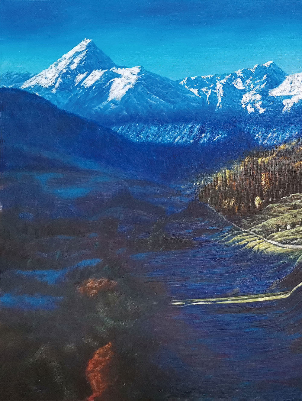 我的诗与远方的油画风景作品系列