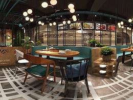 《荆都烤鱼店》龙泉餐厅装修公司|龙泉餐厅设计公司