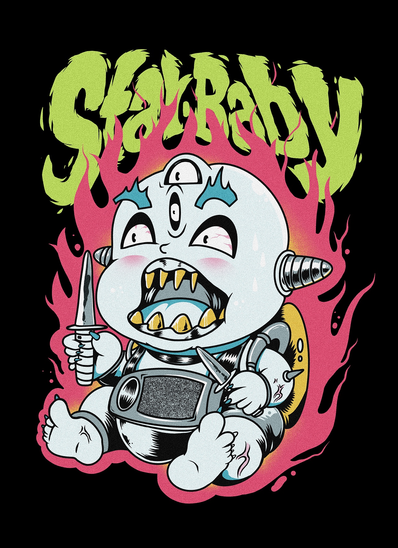 星际组织#星际宝宝#潮流卫衣插画设计