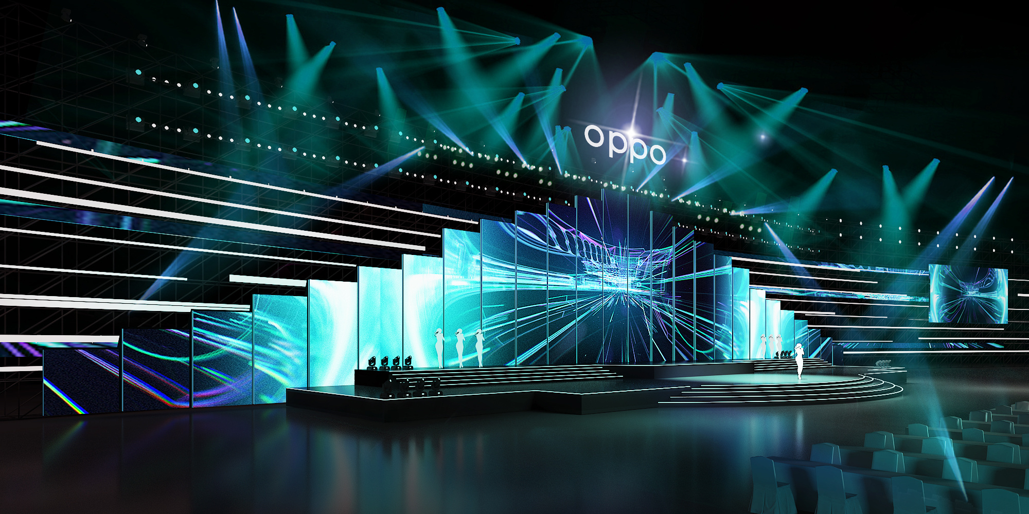 2020年OPPO年会舞美舞台设计|空间|舞台美术|善伟 - 原创作品 - 站酷 (ZCOOL)