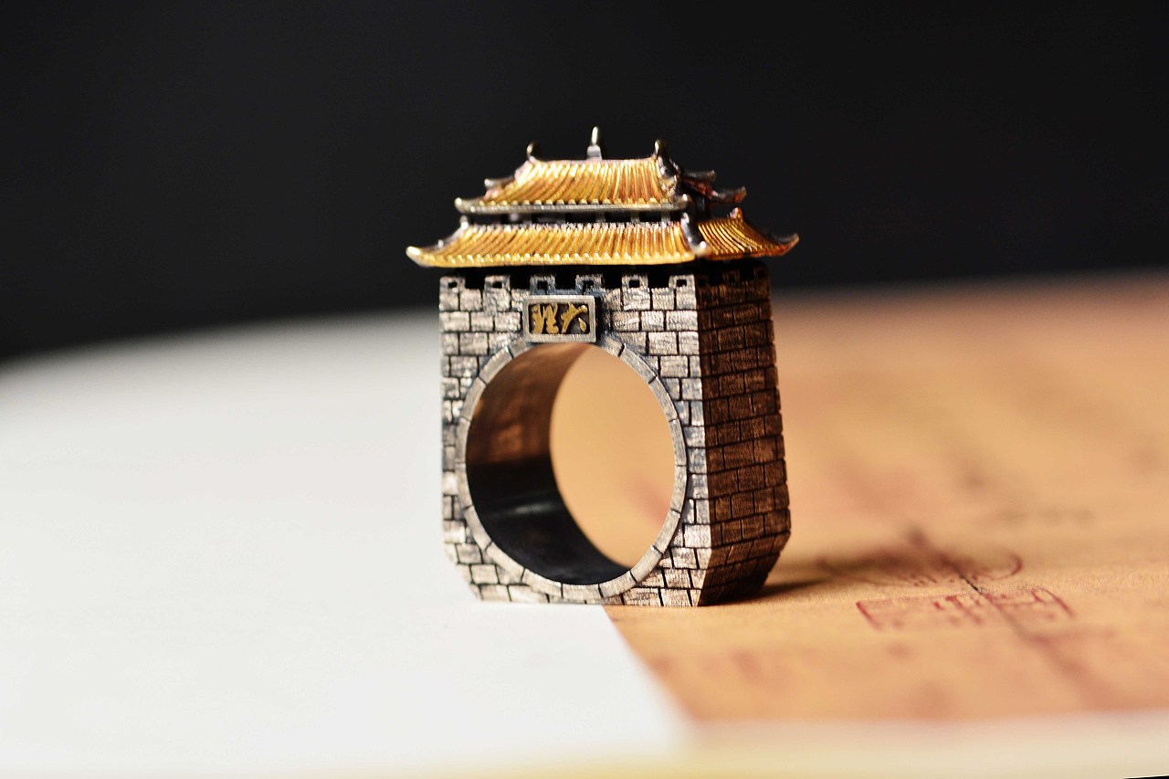大理古城建筑|叶榆戒指吊坠印章（图ZMTYzOTE1ODQw） - 首饰设计 - 站酷设计师天使原创珠宝设计原创素材 - 站酷ZCOOL