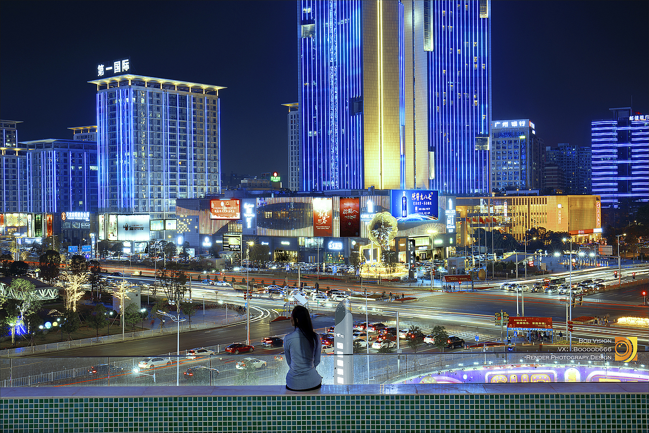 东莞国贸灯光秀（图ZMTQ1MDUzOTQ0） - 风光摄影 - 站酷设计师uncleBob000原创素材 - 站酷ZCOOL