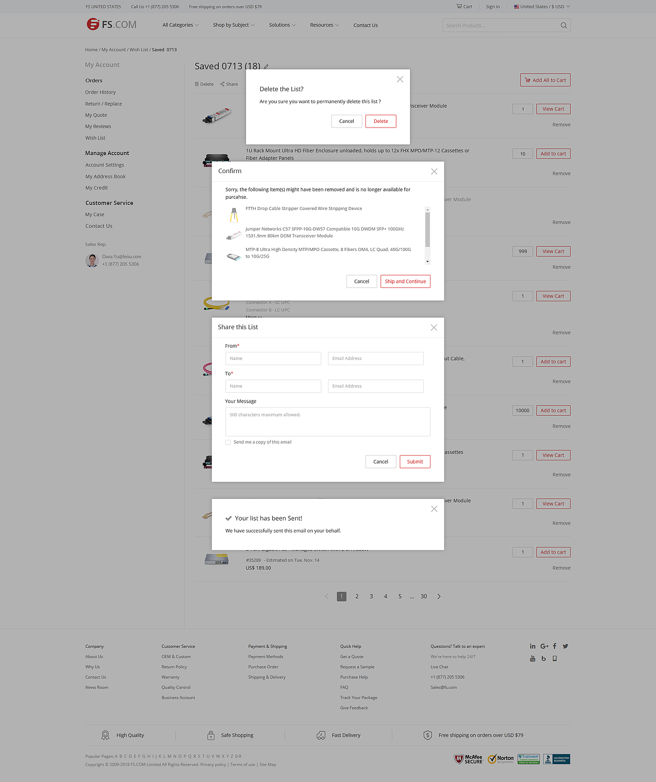 list心愿单-账户中心-详情-弹窗