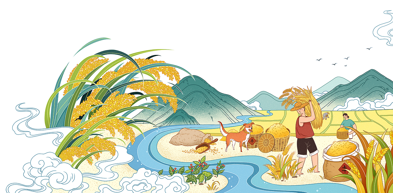 中粮食品礼盒包装插画设计（图ZMTY2MzA5NTEy） - 商业插画 - 站酷设计师芋头栗子原创素材 - 站酷ZCOOL