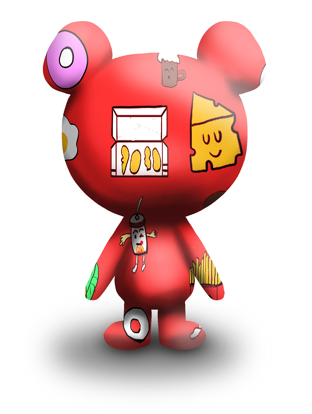 可爱公仔|插画|艺术插画|艺兴一一 - 临摹作品 - 站酷 (zcool)