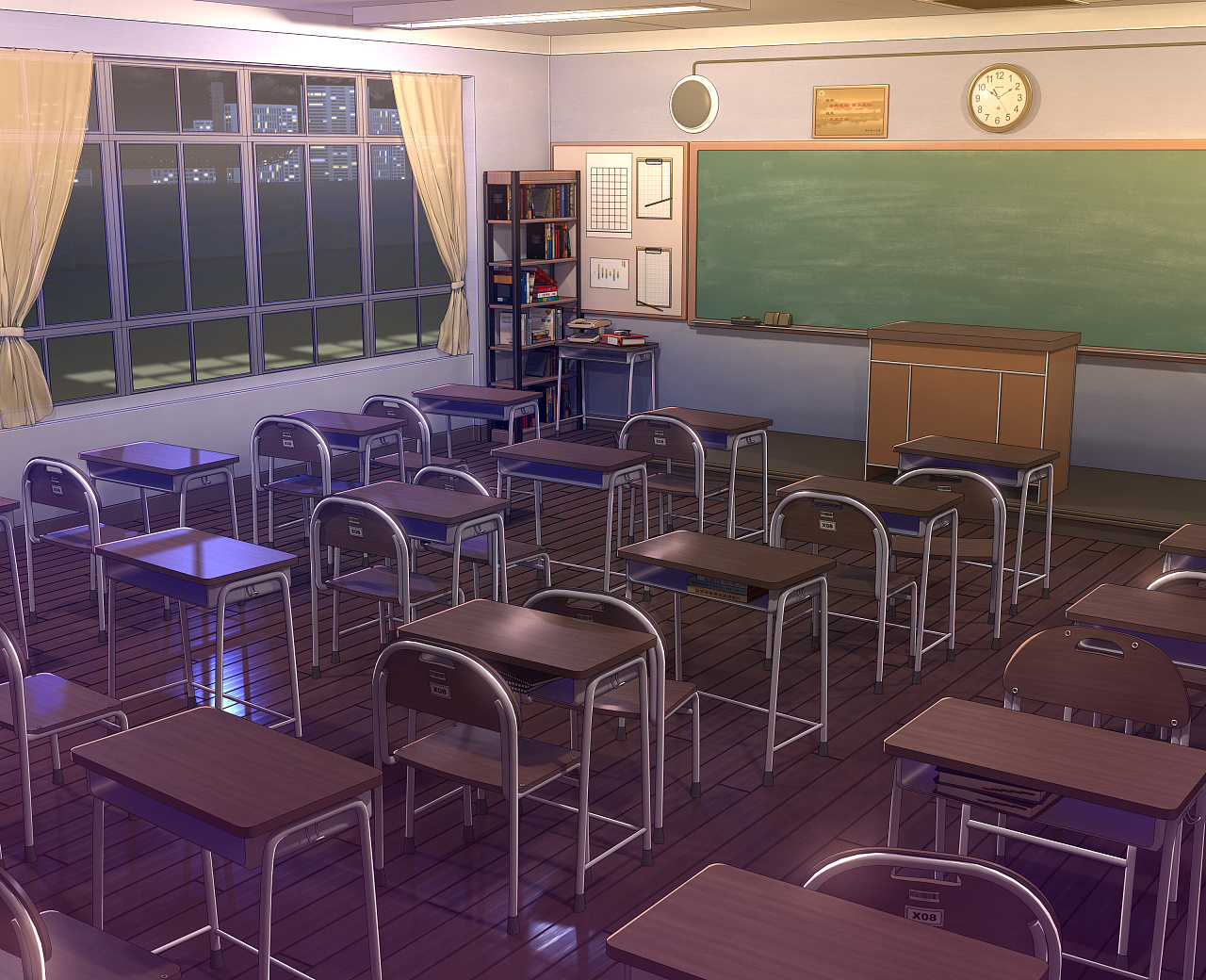 学校教室|三维|场景|狗子鸡腿饭 - 原创作品 - 站酷 (zcool)