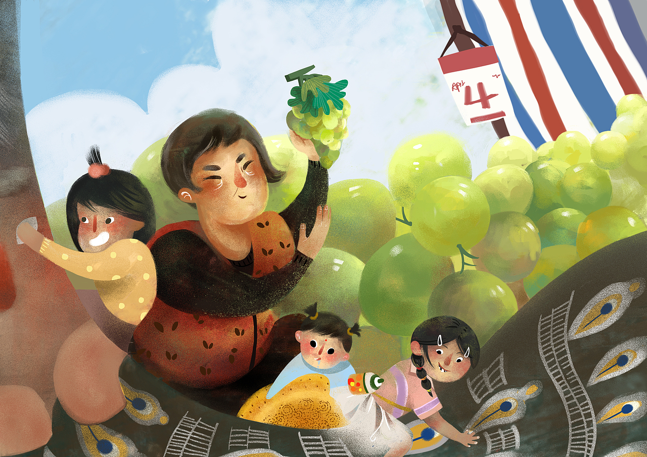 (AR互动插画)
春天的时候,我们会去捞鱼<br>夏天的时候,我们会去摘葡萄<br>秋天的时候,我们会去晒辣椒<br>冬天的时候,会去打西红柿酱囤起来<br>慢慢的我长大了<br>每次只有寒暑假才会住在外婆家<br>再到后来只有过年才会见面<br>