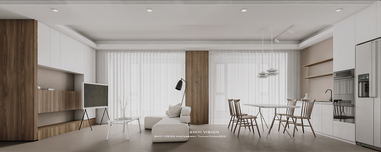 拾壹CG：两套现代空间表现（图ZMjQ2OTY0MDM2） - 家装设计 - 站酷设计师Wale_E原创素材 - 站酷ZCOOL