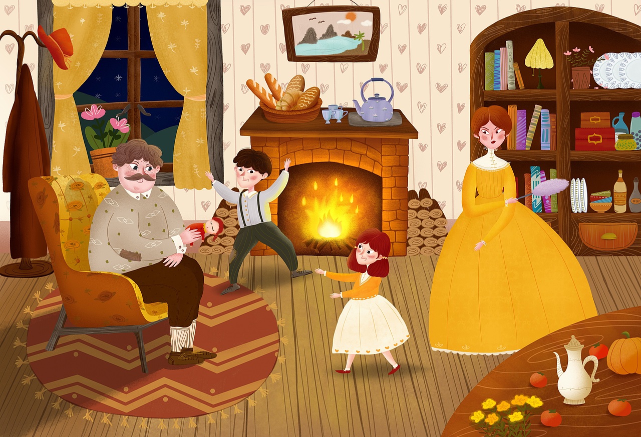 《汉赛尔和葛丽特》（图ZMjY1MDc3OTg4） - 绘本 - 站酷设计师猪仔静原创素材 - 站酷ZCOOL