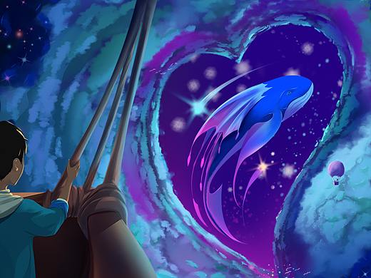 《心相印》——云海（個人主頁-ZNjQ4MzY3MTI=） - 商業(yè)插畫 - 站酷設(shè)計師Z838817266原創(chuàng)素材 - 站酷ZCOOL