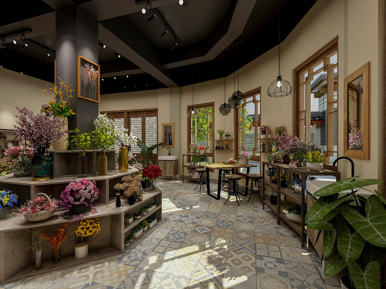 花店|空间|家装设计|孙中旗 - 原创作品 - 站酷 (zcool)