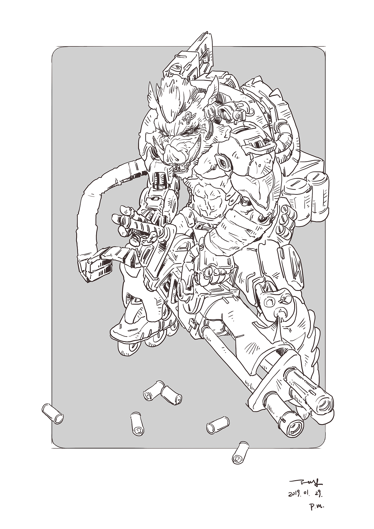 练习——以前的几张小练习|插画|概念设定|我不是寸头_原创作品-站酷