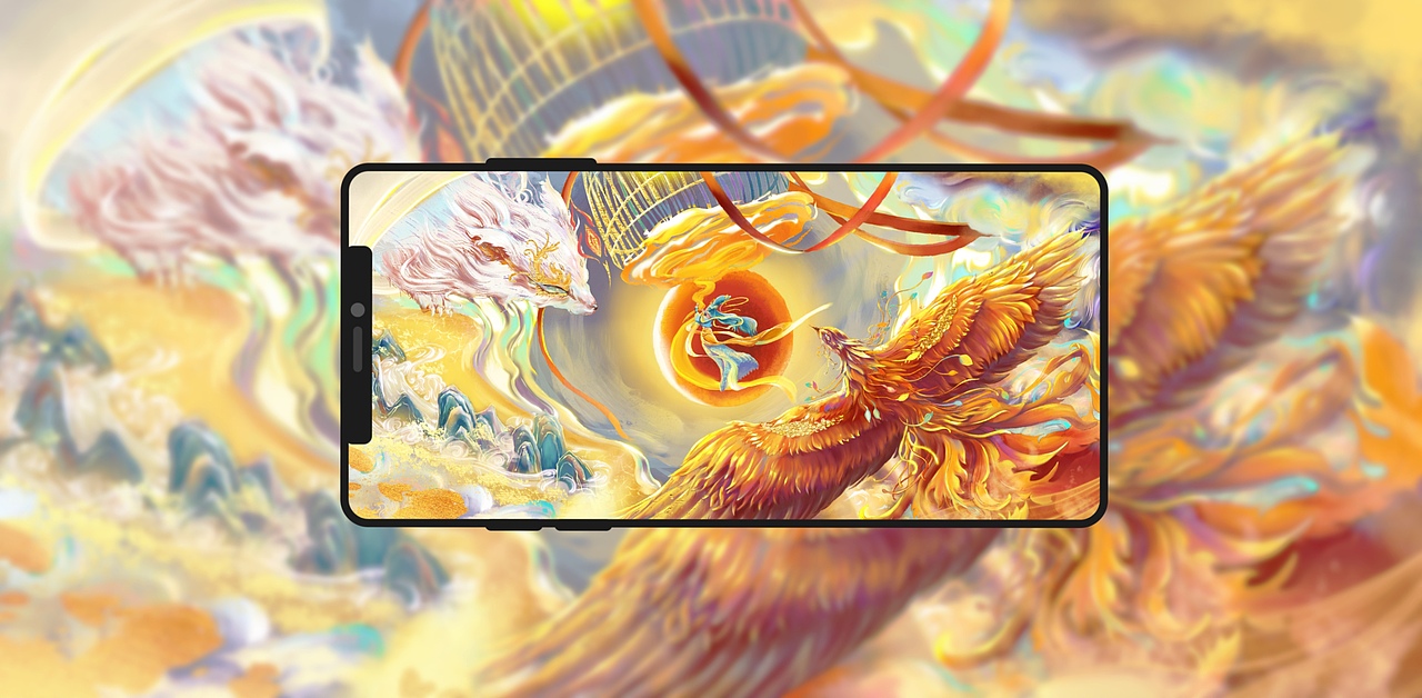 山晓望晴空（图ZMjkxOTE3NDc2） - 艺术插画 - 站酷设计师元气金子原创素材 - 站酷ZCOOL