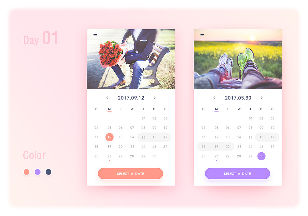 UI - Dribbble风格练习