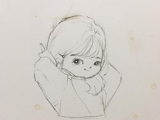 攒点线稿小姐姐