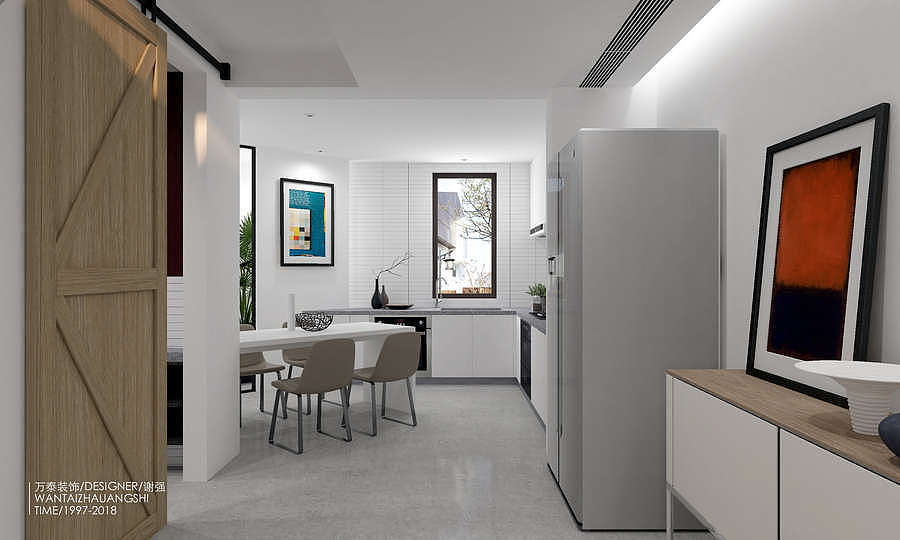 济宁龙玺·香醍溪谷130平简约风装修设计案例-济宁小言