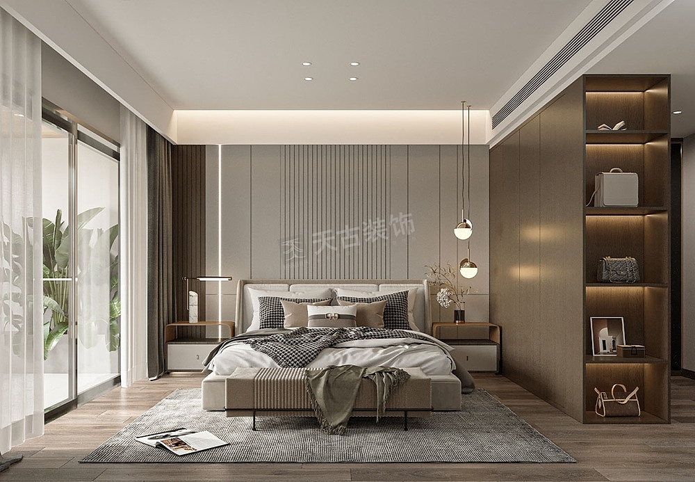 壹号半岛165户型装修设计,轻奢风格,天古设计师谭超