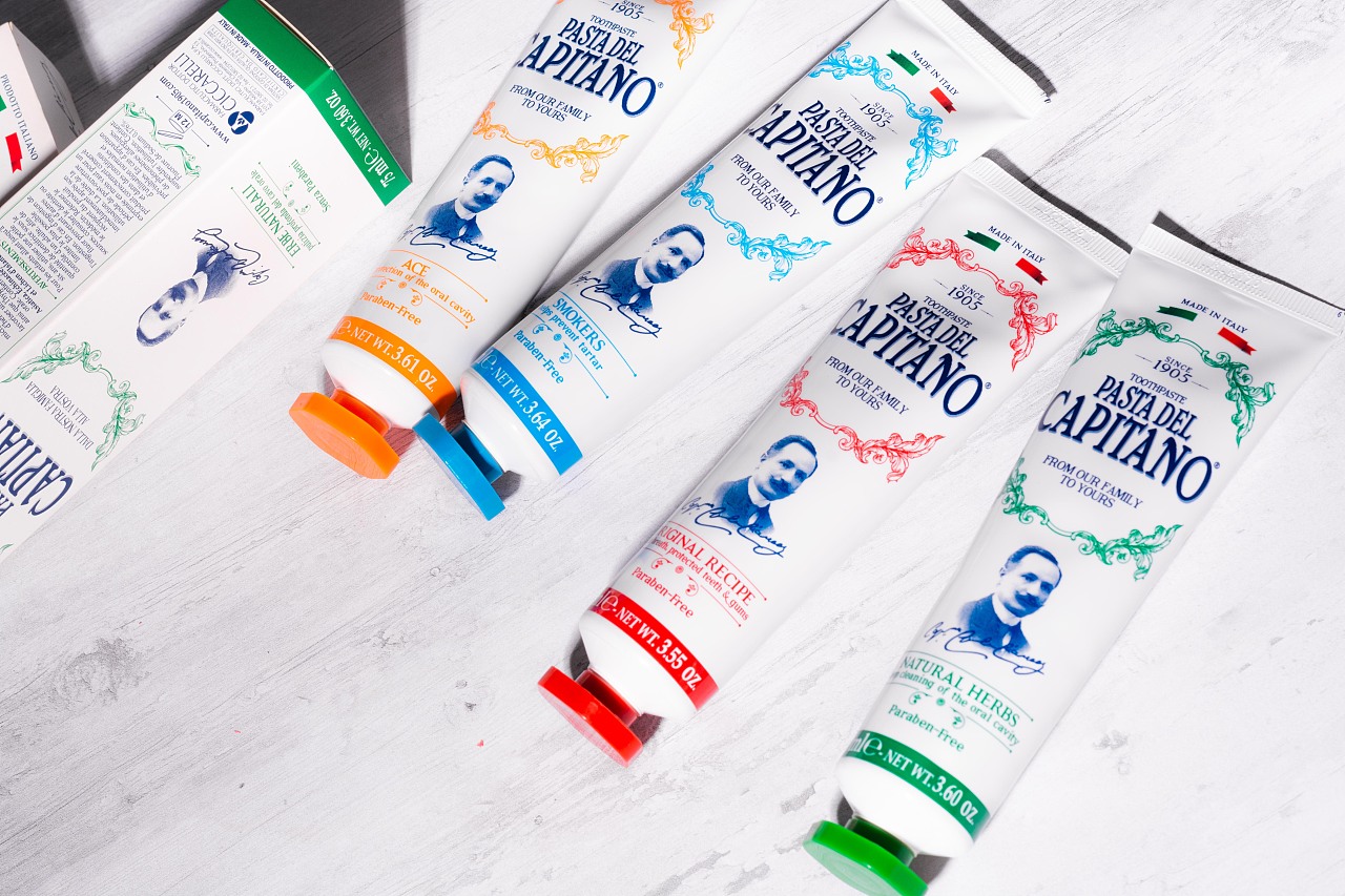 意大利del capitano船长德康美植物草本牙膏