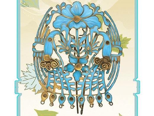 新年吉祥文物卡片