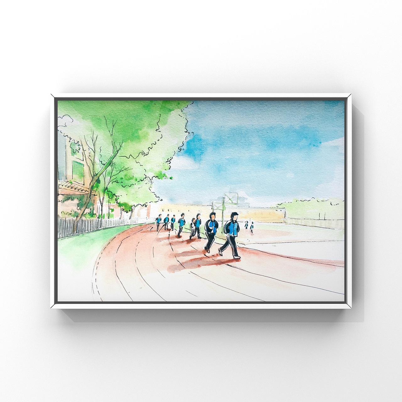 美丽的校园|纯艺术|绘画|海林娜_原创作品-站酷(zcool)