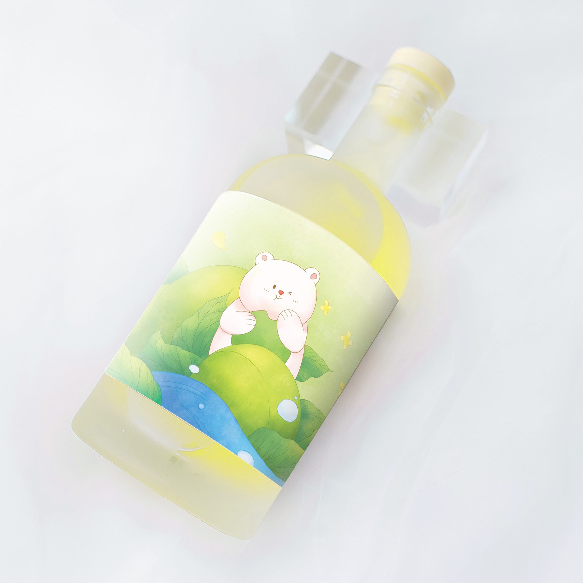 果酒手绘包装一系列