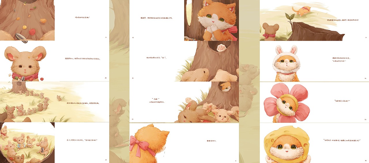 原創(chuàng)繪本｜《花，星星，樹洞》??（圖ZMjkyNDU0Mjc2） - 繪本 - 站酷設計師插畫師UE原創(chuàng)素材 - 站酷ZCOOL