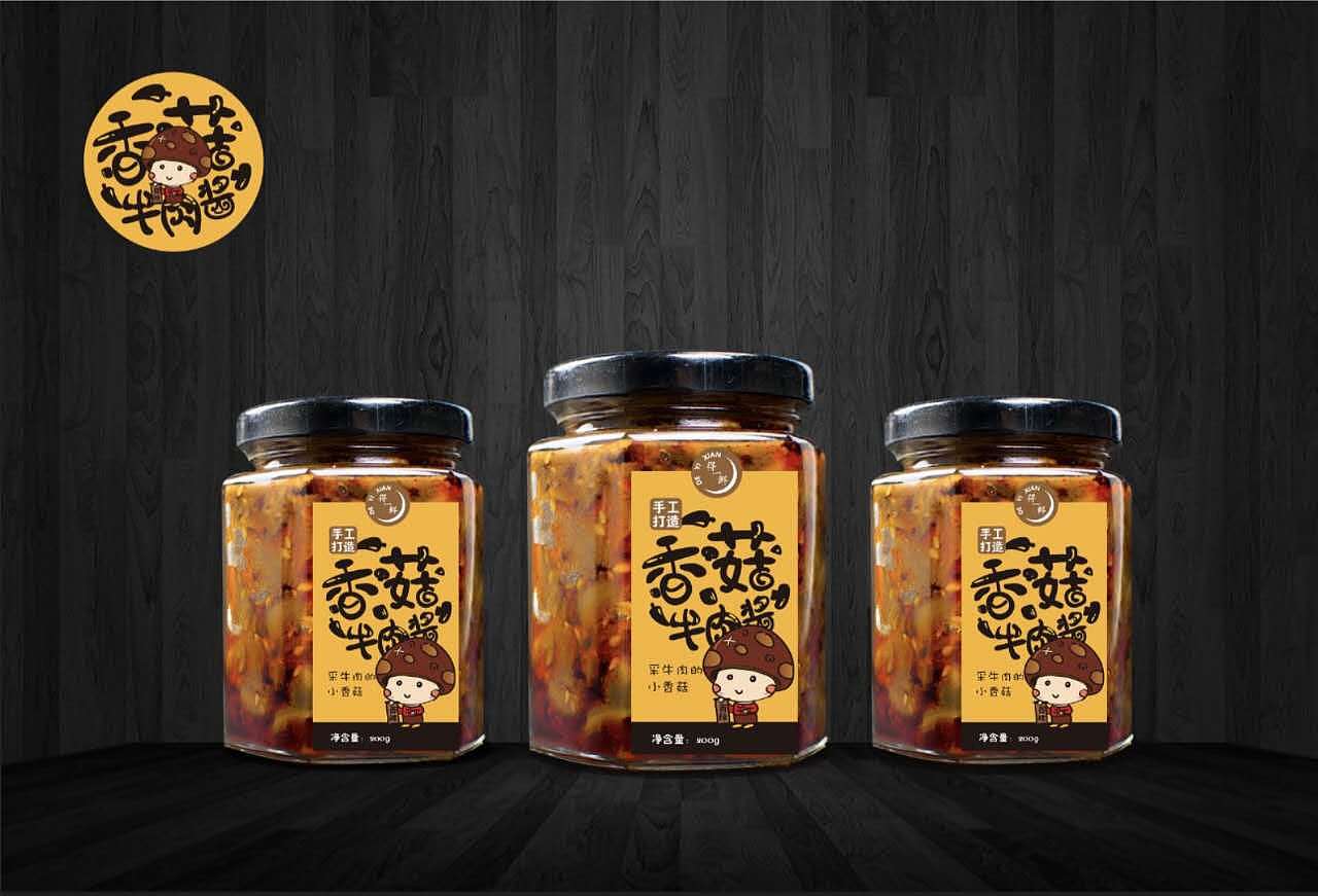 mushroom:蘑菇酱包装设计