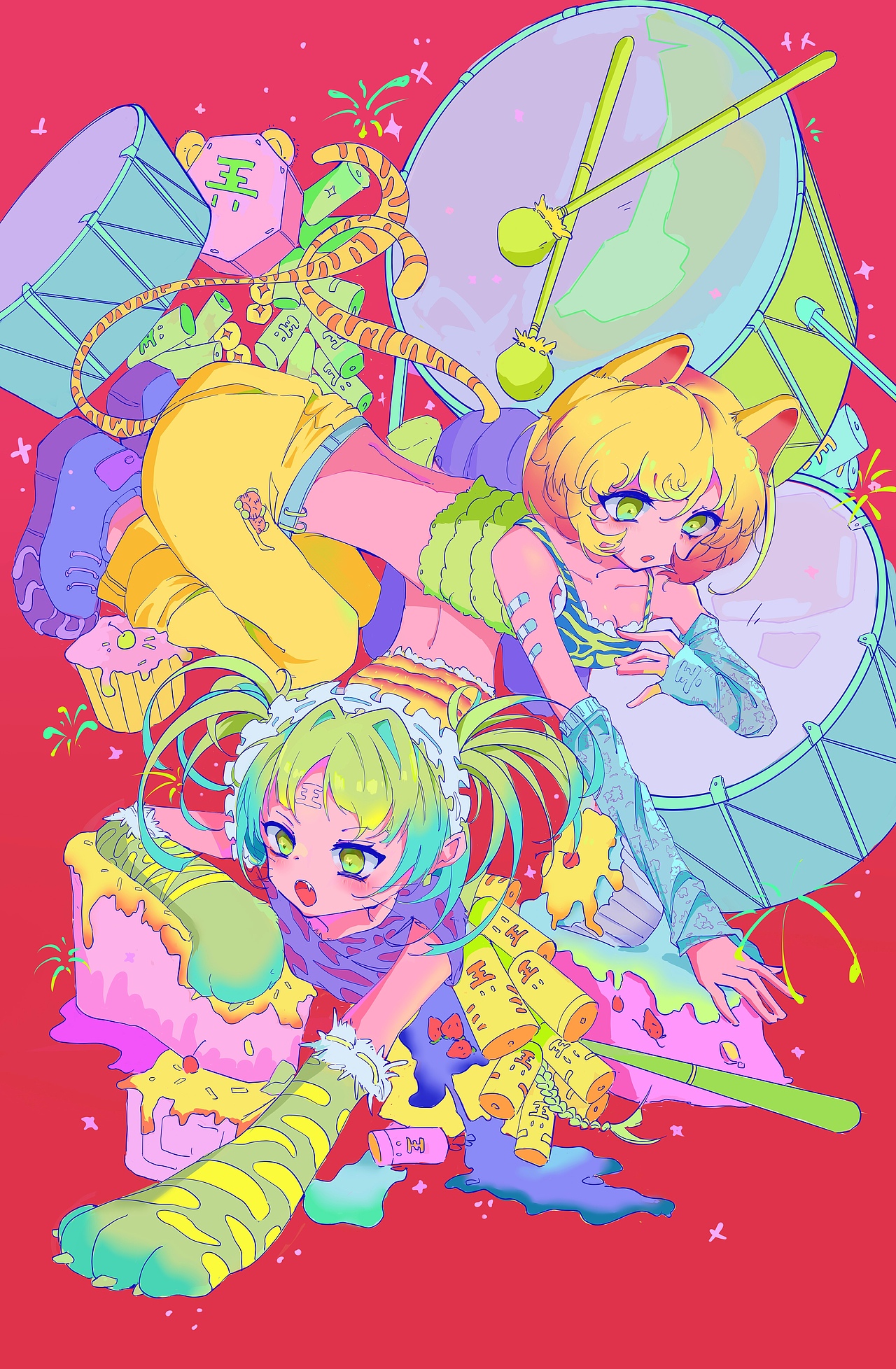 辞旧迎新嗷（图ZMjg2NzY0NDE2） - 创作习作 - 站酷设计师MiniWorld小小世7原创素材 - 站酷ZCOOL