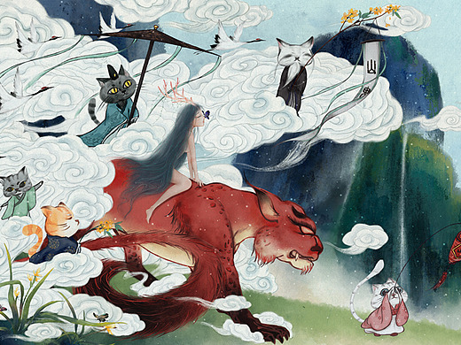 九歌插画-创作习作154071年前九歌礼魂插画-创作习作71011年前九歌