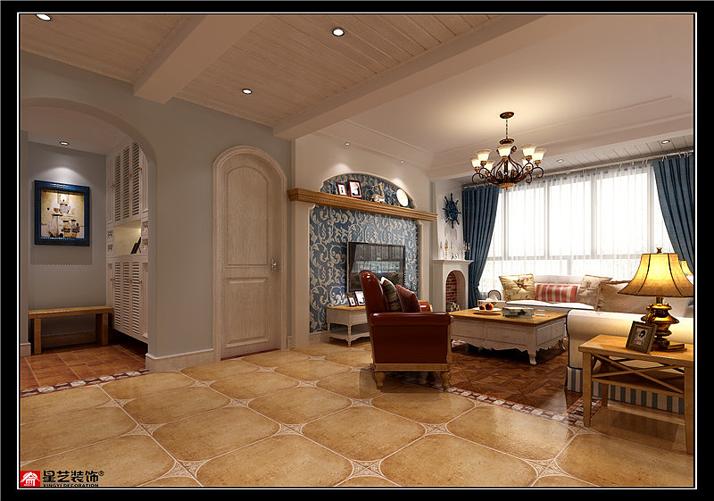 贵阳保利公园别墅装修设计,超值美式田园风格鉴赏!