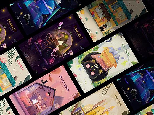 插画｜一周总结（个人主页-ZNDMwMjg3MjQ=） - 儿童插画 - 站酷设计师Tokiy原创素材 - 站酷ZCOOL