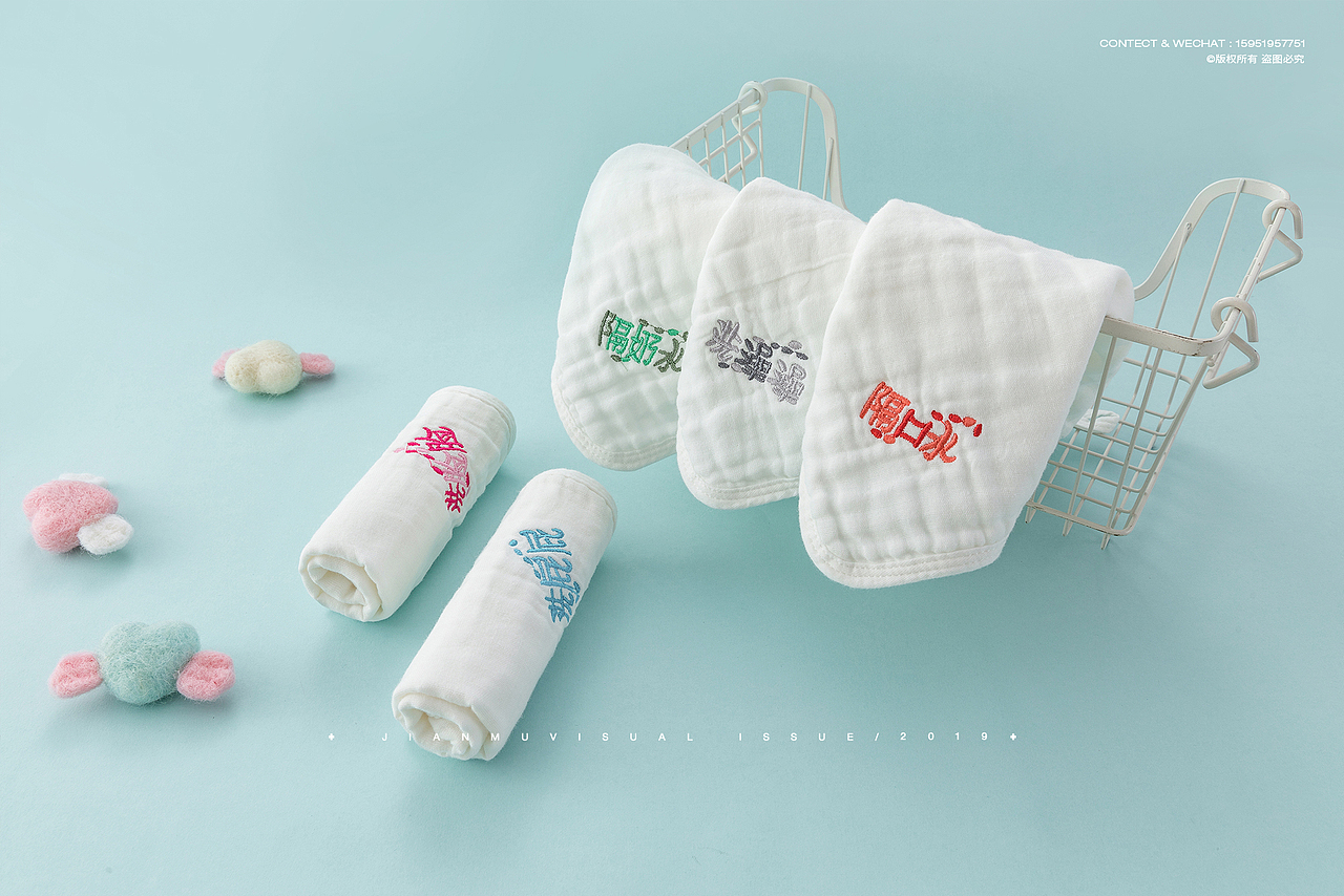 婴儿用品系类拍摄 ✖ 口水巾围嘴围兜方巾母婴用品摄影（图ZMTg1NjMxMzg0） - 产品摄影 - 站酷设计师简木视觉原创素材 - 站酷ZCOOL