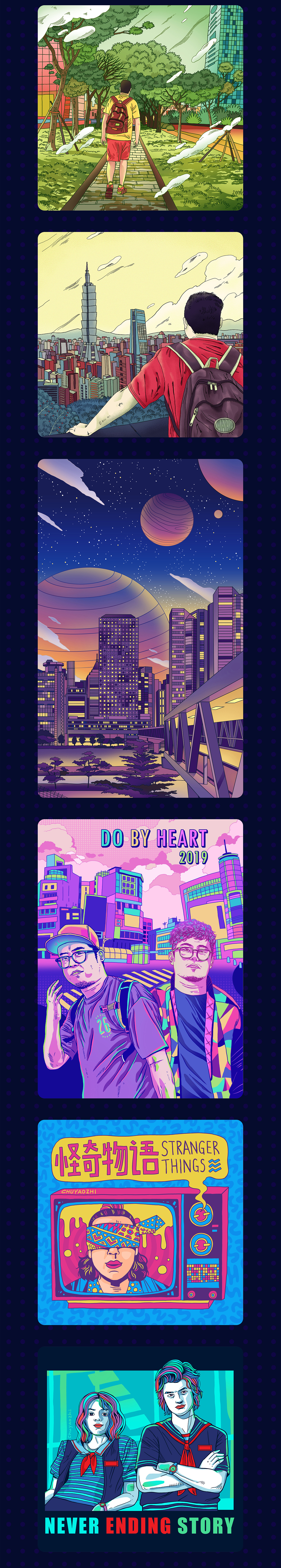 2019插画作品合辑（图ZMTkyMTYzMzU2） - 艺术插画 - 站酷设计师CHOCO__原创素材 - 站酷ZCOOL