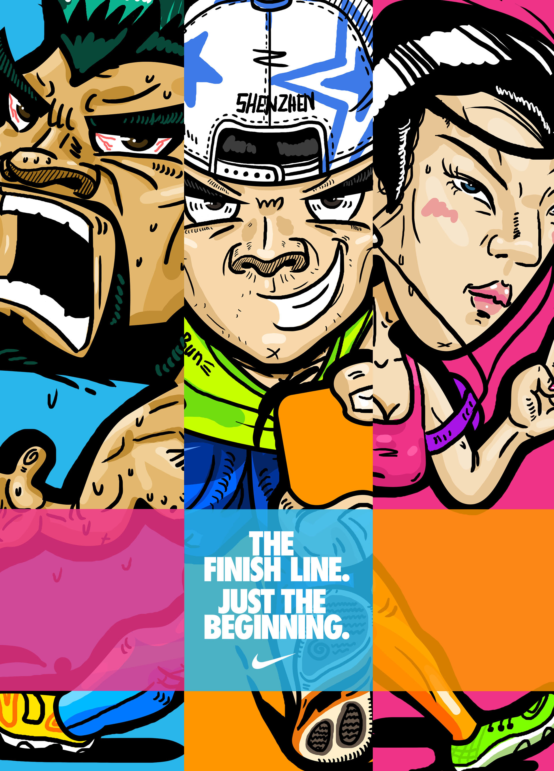 nike running小人物