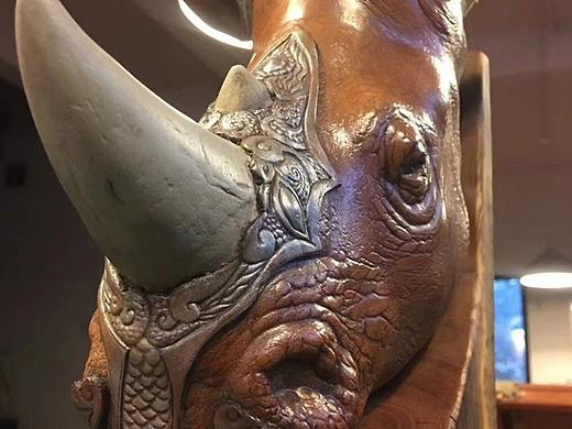 王嘉庆老师皮塑新作《犀牛rhinoceros》