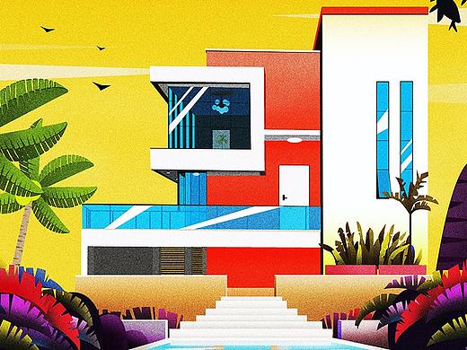 建筑插画（个人主页-ZNDIzNTkxMzY=） - 创作习作 - 站酷设计师满满就是我原创素材 - 站酷ZCOOL