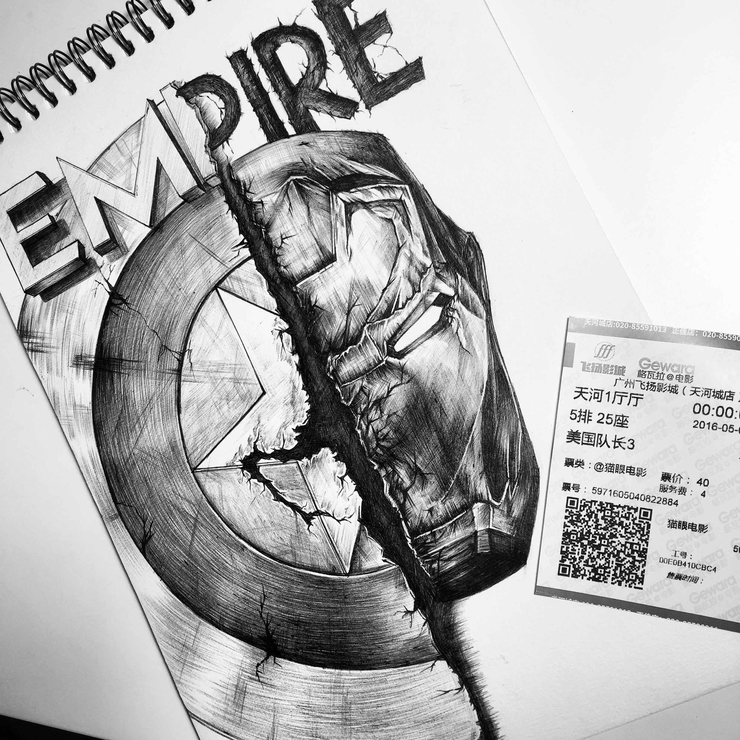 手绘| 漫威美国队长3海报