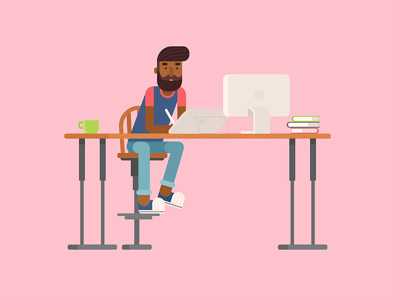 那些电脑桌（图ZODkwMDg5ODg=） - 创作习作 - 站酷设计师呆呆志原创素材 - 站酷ZCOOL