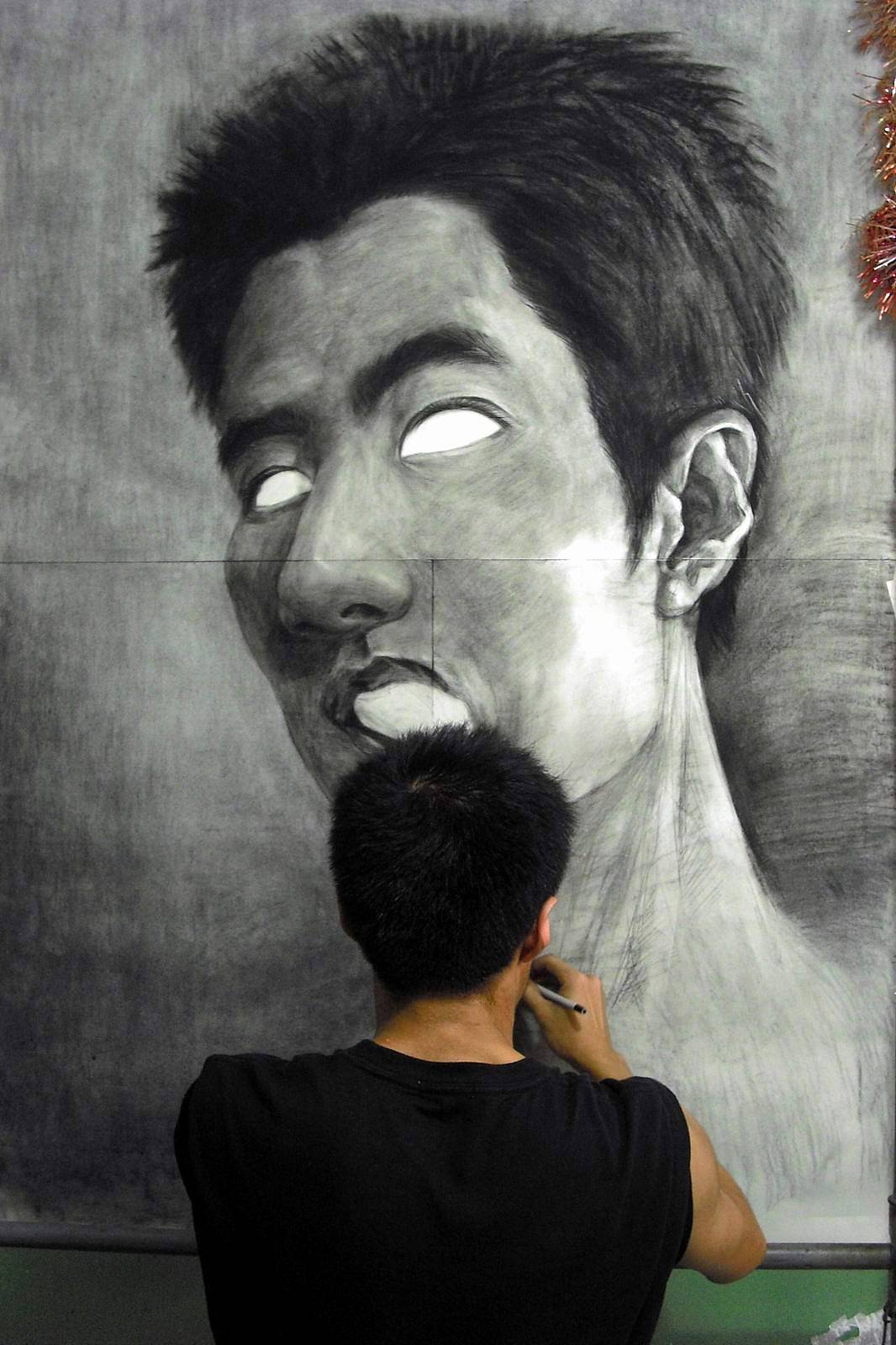 手绘-习作素描-明星-王力宏（图ZMzc4MDU3NzY=） - 绘画 - 站酷设计师丁聪原创素材 - 站酷ZCOOL