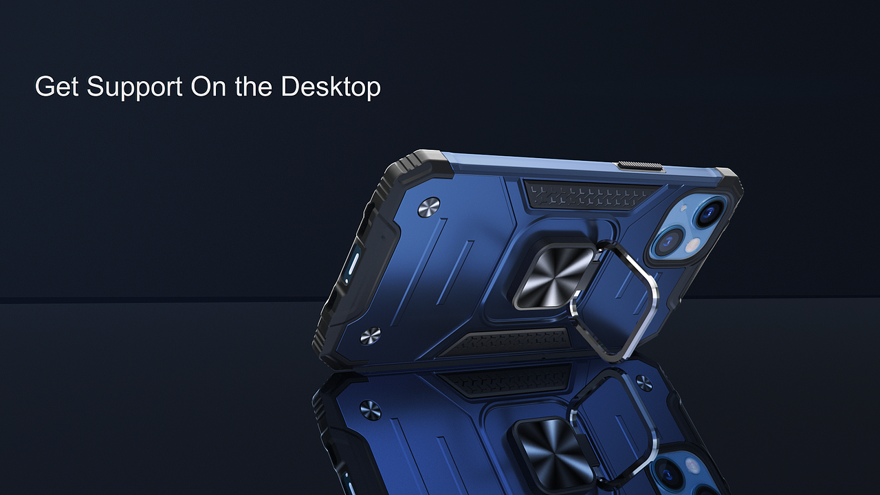 三个公司手机壳渲染动画